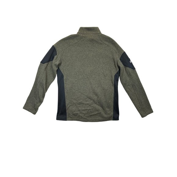 Spyder Empire Fleece‎ Jacket Mens Large Green Black Full-Zip - Picture 2 of 6